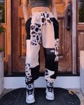 (S/M) Rustic Leopard Reworked Joggers
