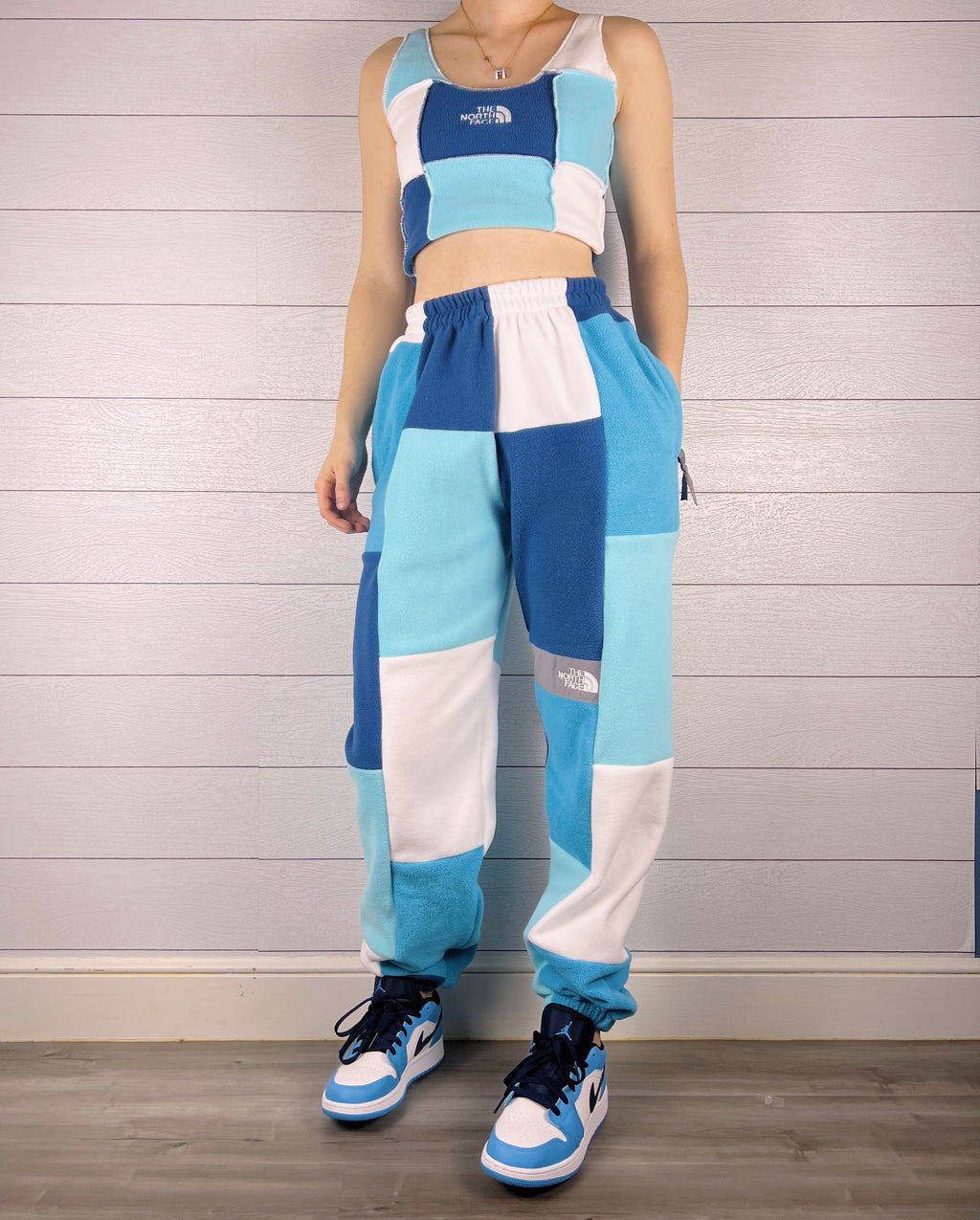 (S/M) Sea Blue 1/1 Joggers +zipper pockets