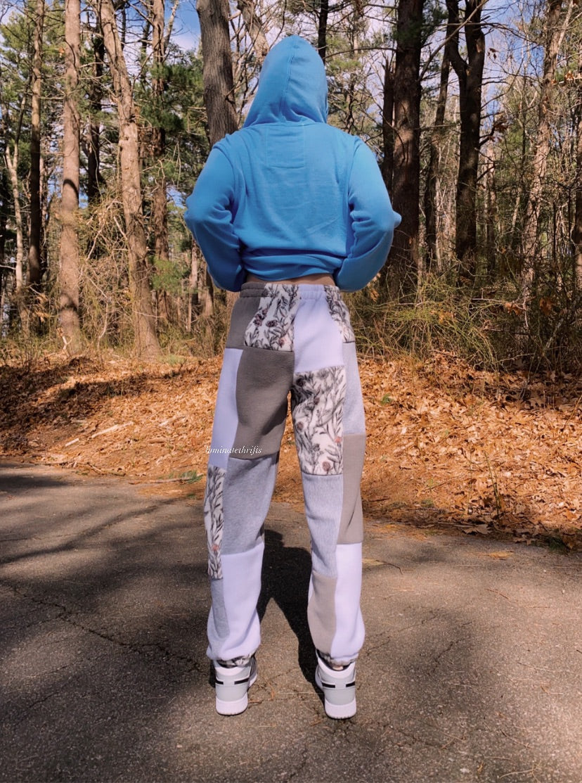 (S/M) Cottage Floral Reworked Joggers