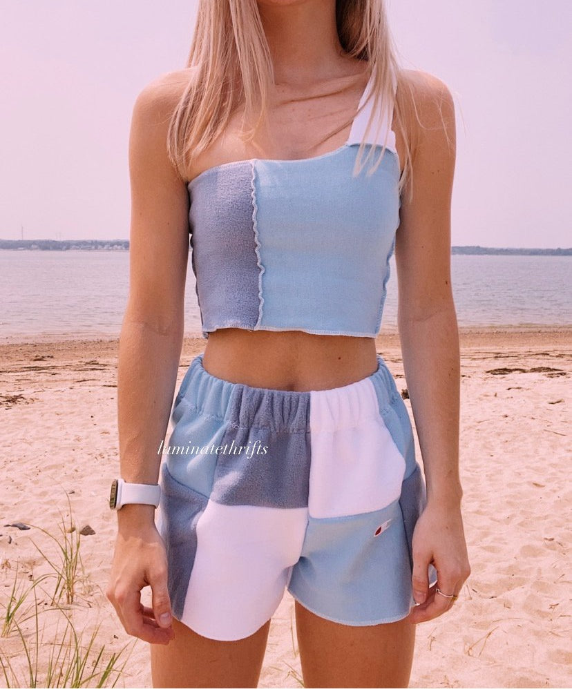 (XS/S) Rain Cloud Reworked Shorts Set