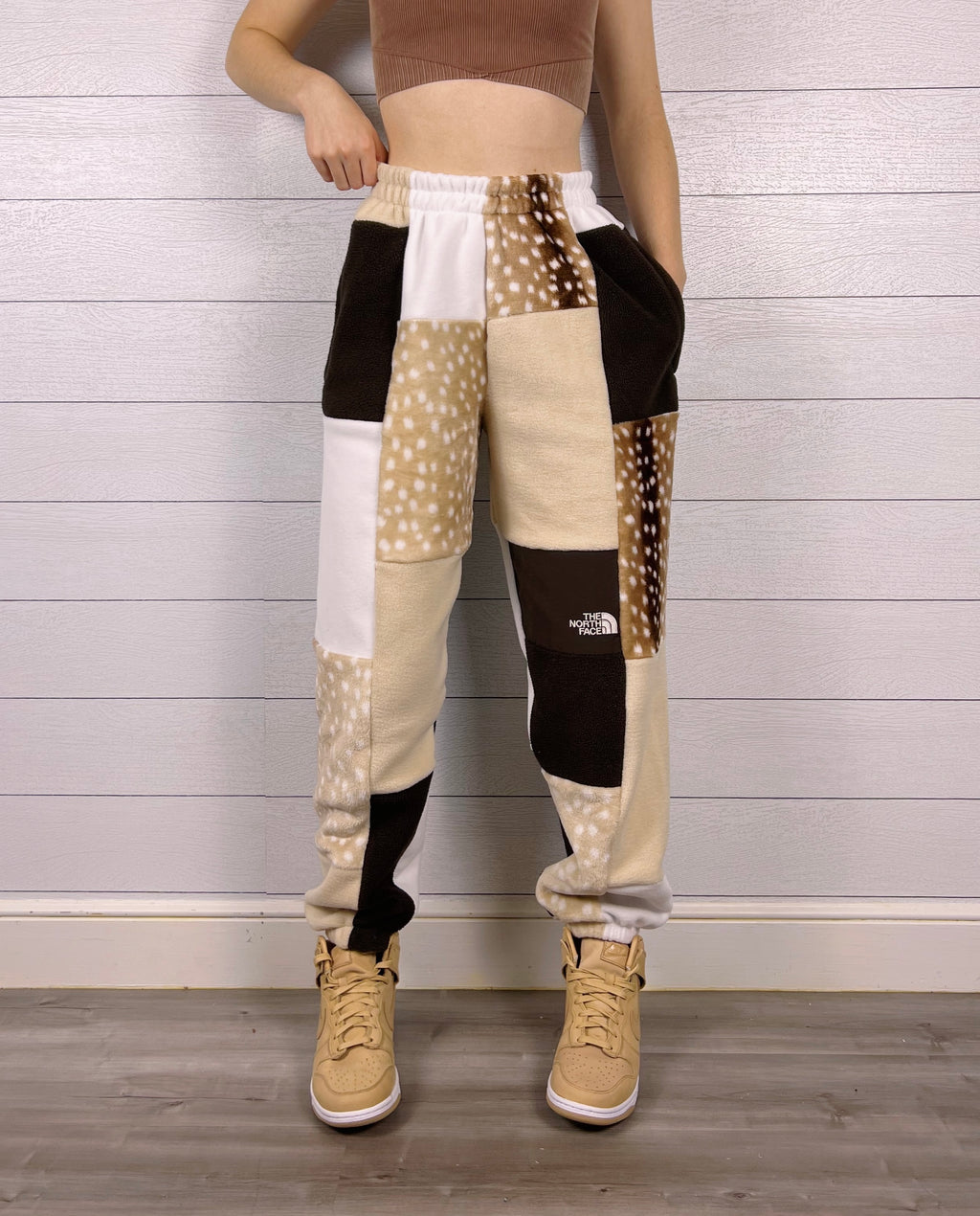 (S/M) Forest Fawn 1/1 Joggers +zipper pockets