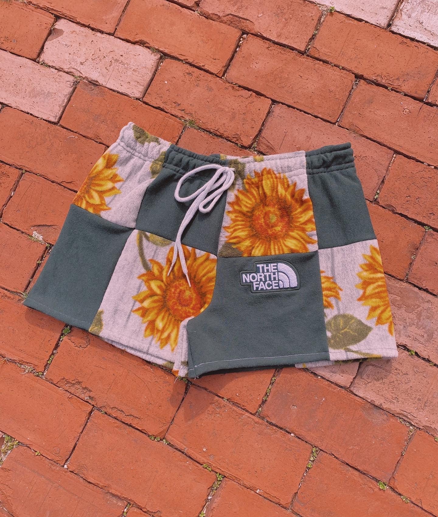 (S/M) Sunflower Reworked Shorts