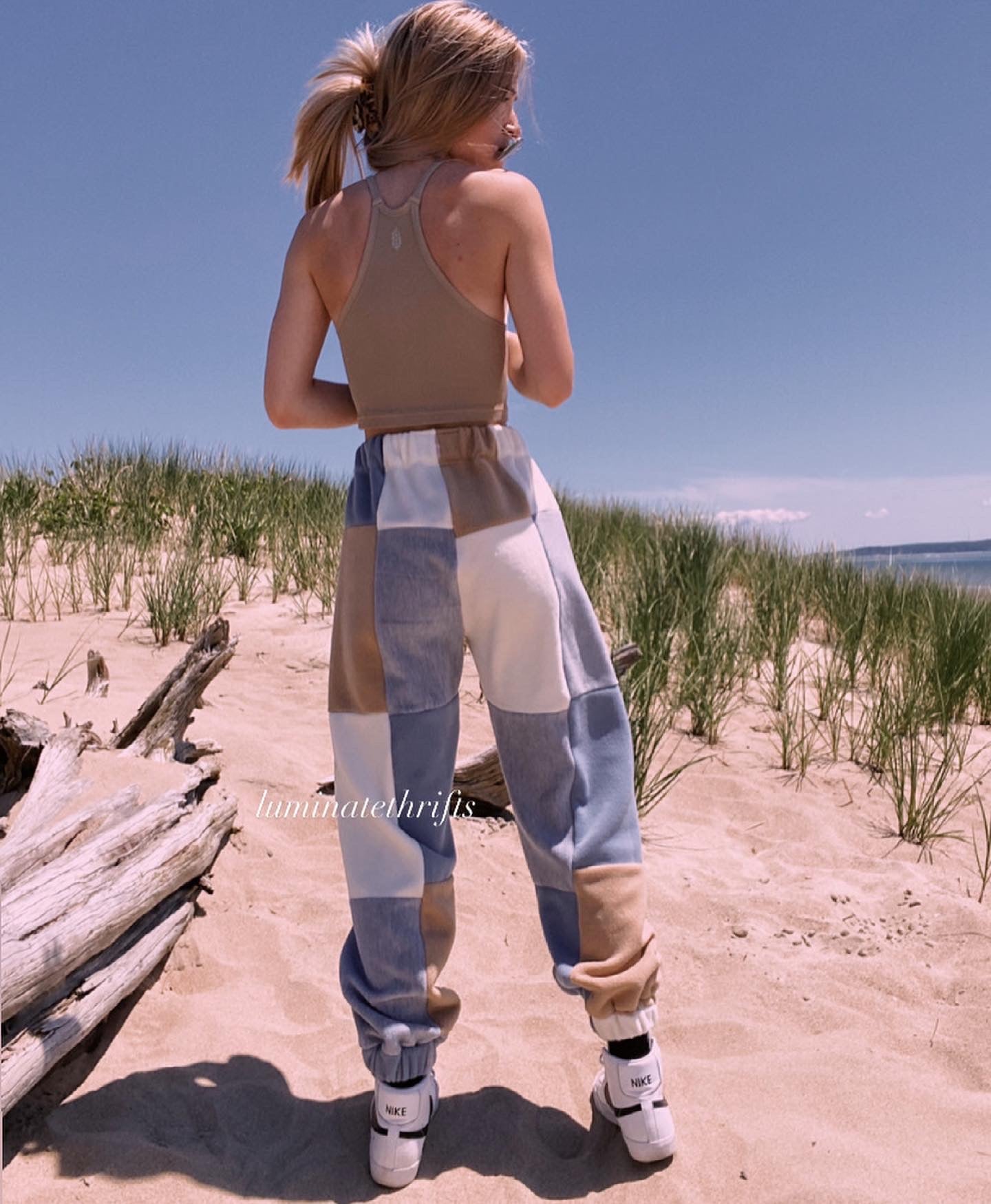 (XS-M) Rustic Blue Reworked Joggers
