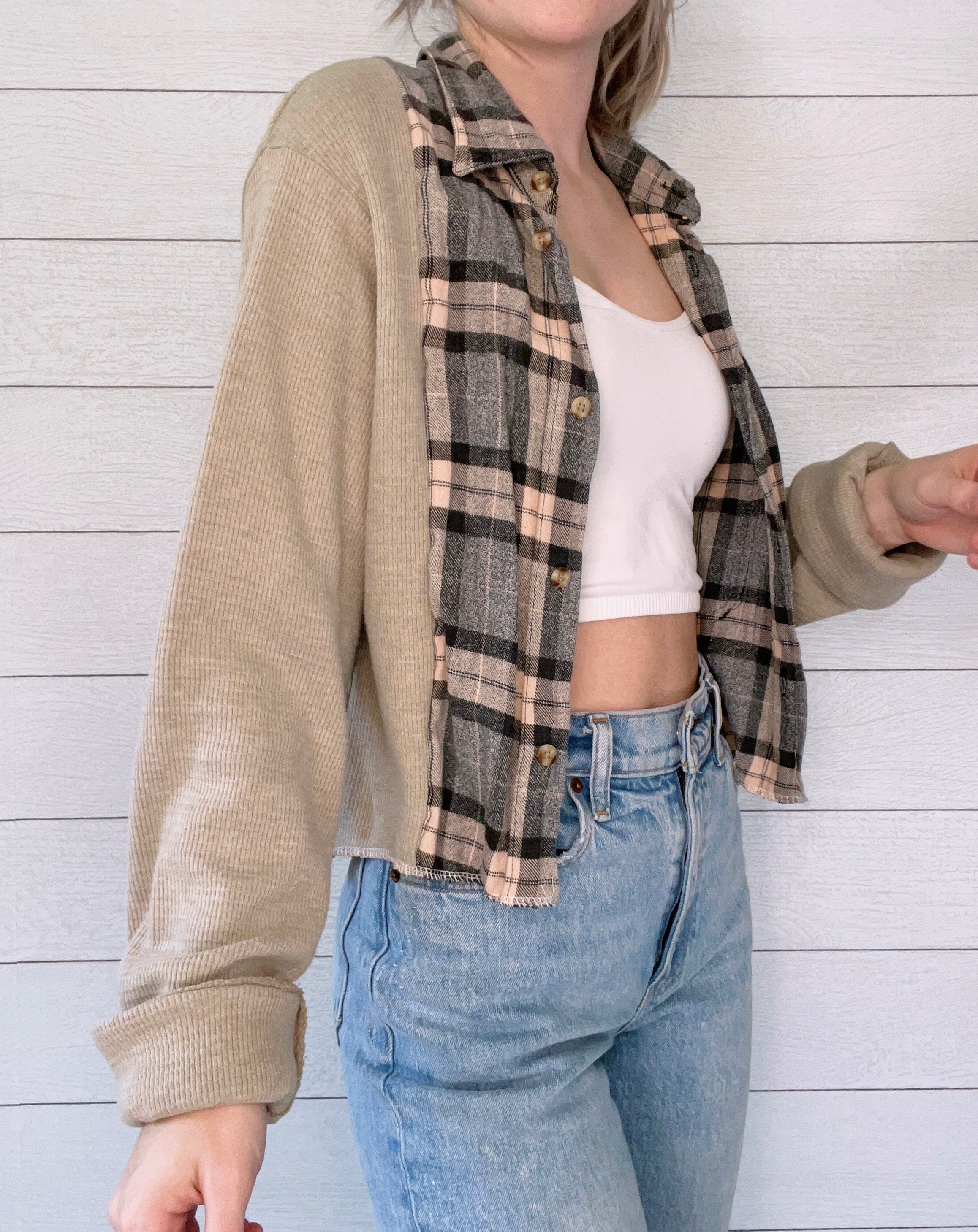 Flannel X Waffle Knit
