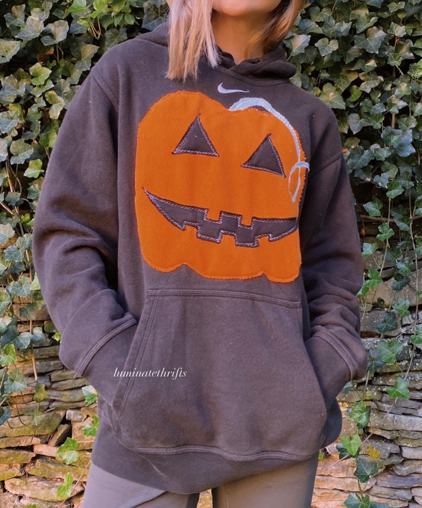 (M/L) Jack O’ Lantern Reworked Hoodie