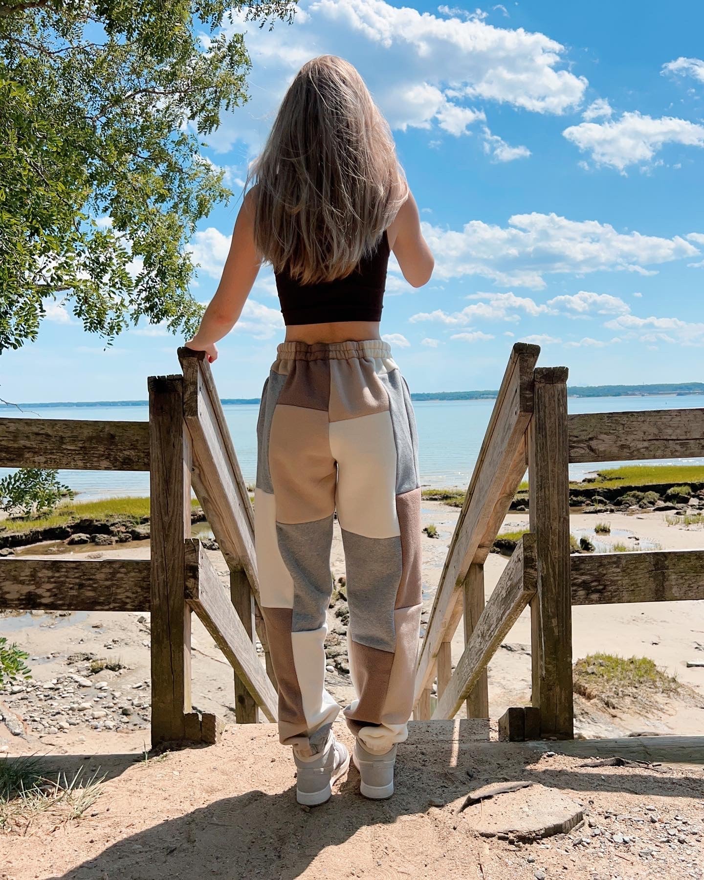 (S/M) Rustic Caramel Reworked Joggers
