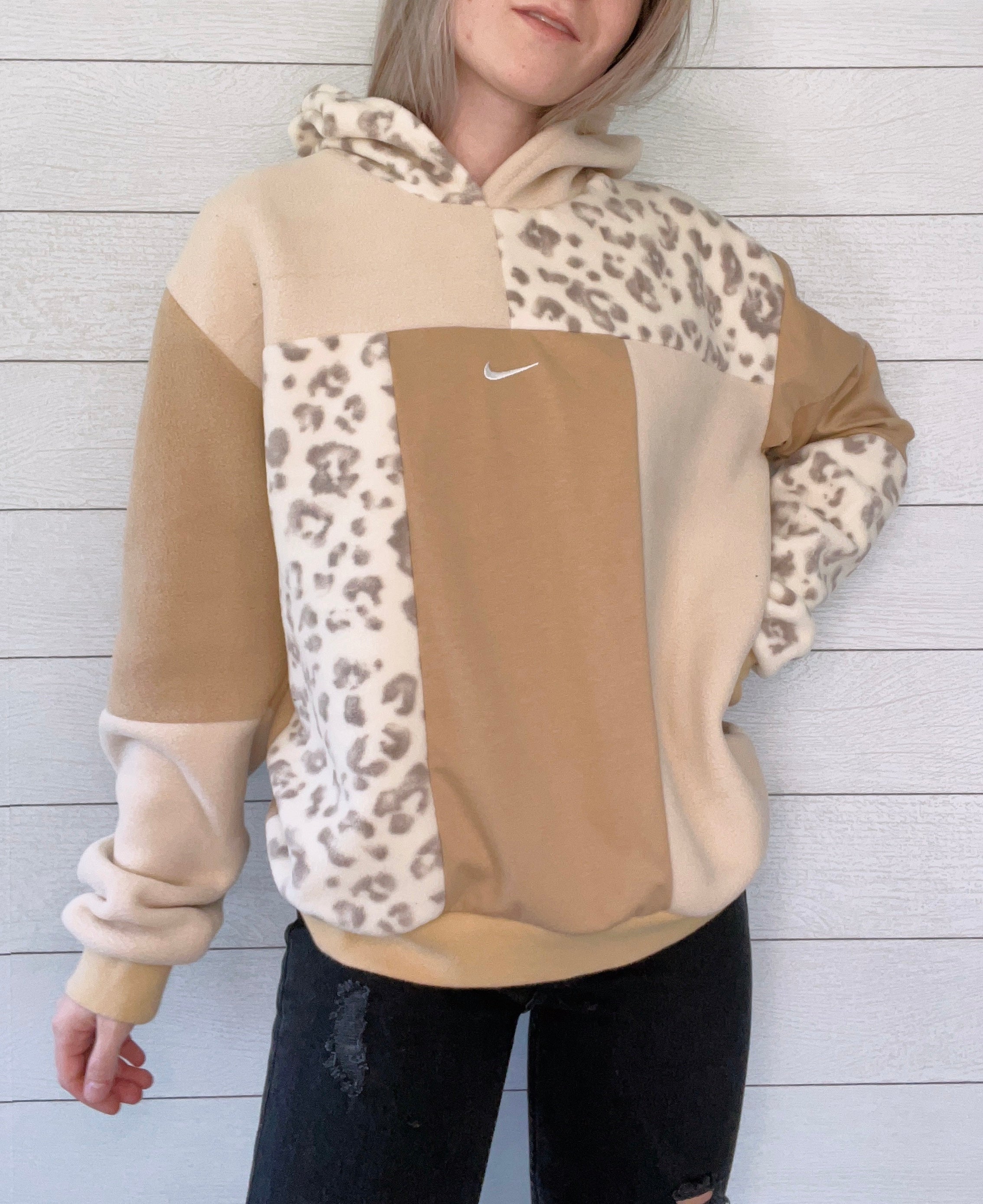 (L/XL) Neutral Leopard 1/1 Hoodie