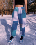 (XS/S) Sea Blue Reworked Joggers