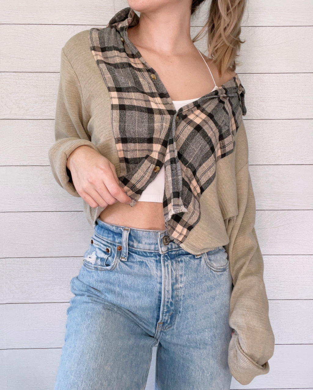 Flannel X Waffle Knit
