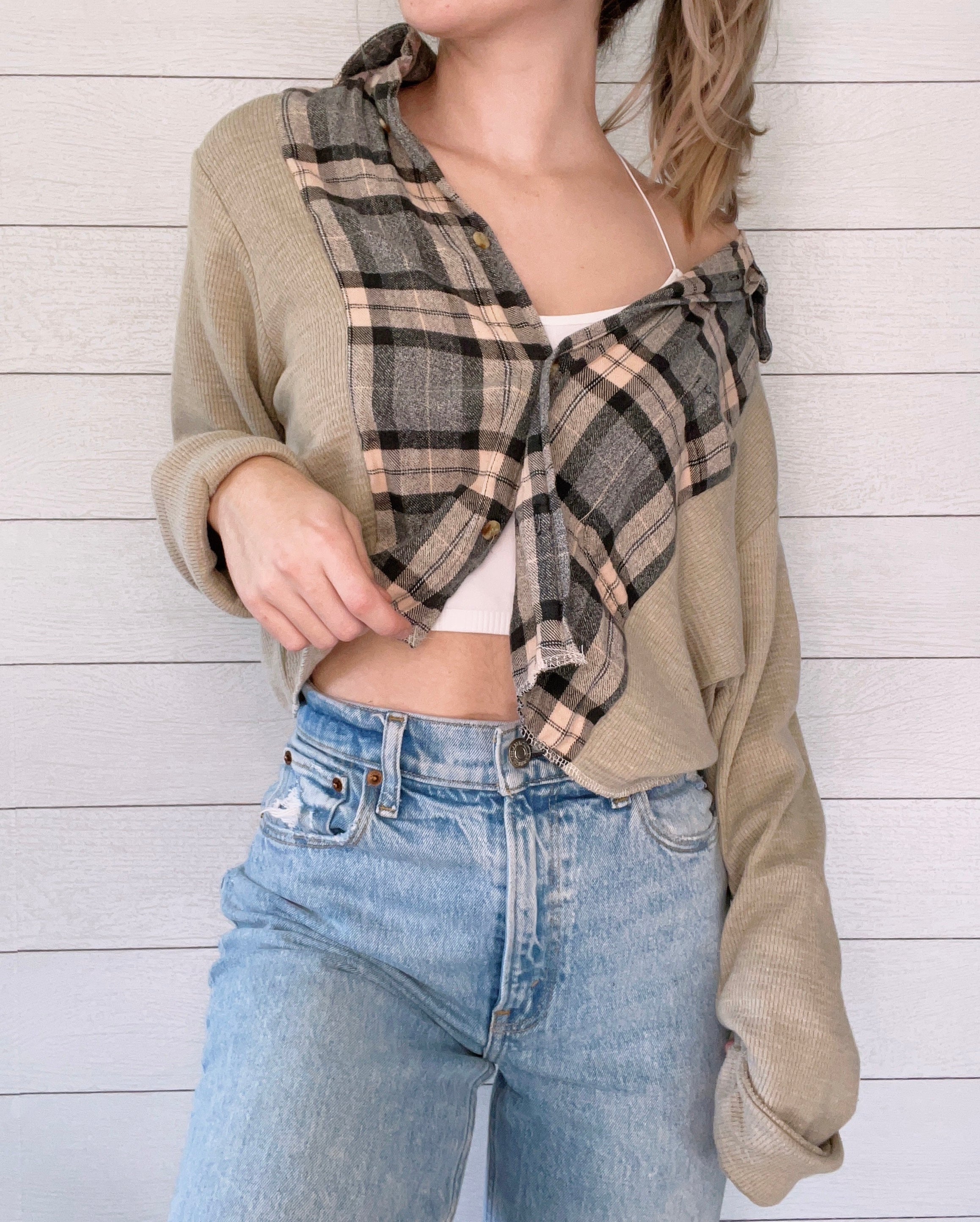 Flannel X Waffle Knit