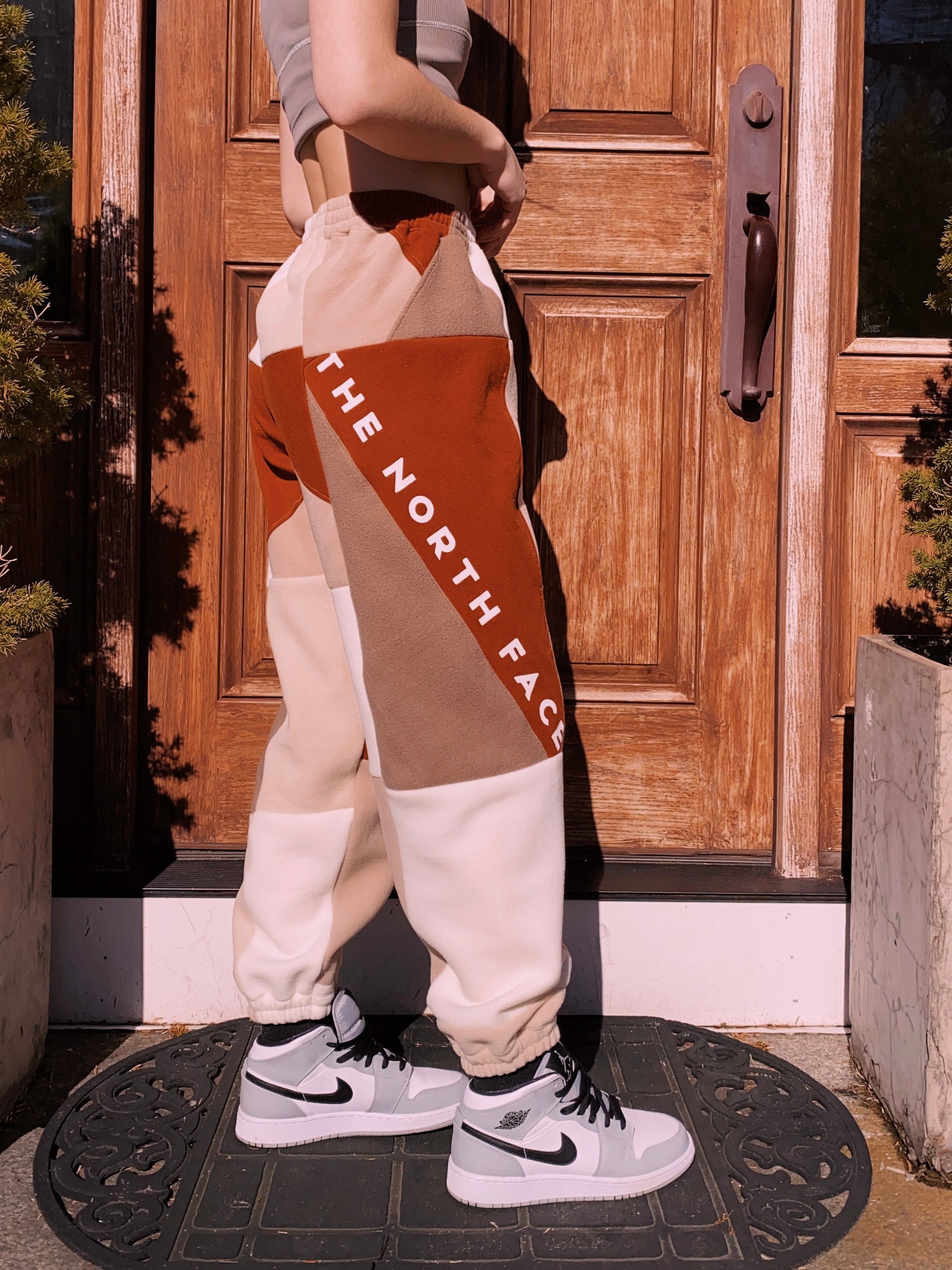 (S/M) Rust Orange Reworked Joggers