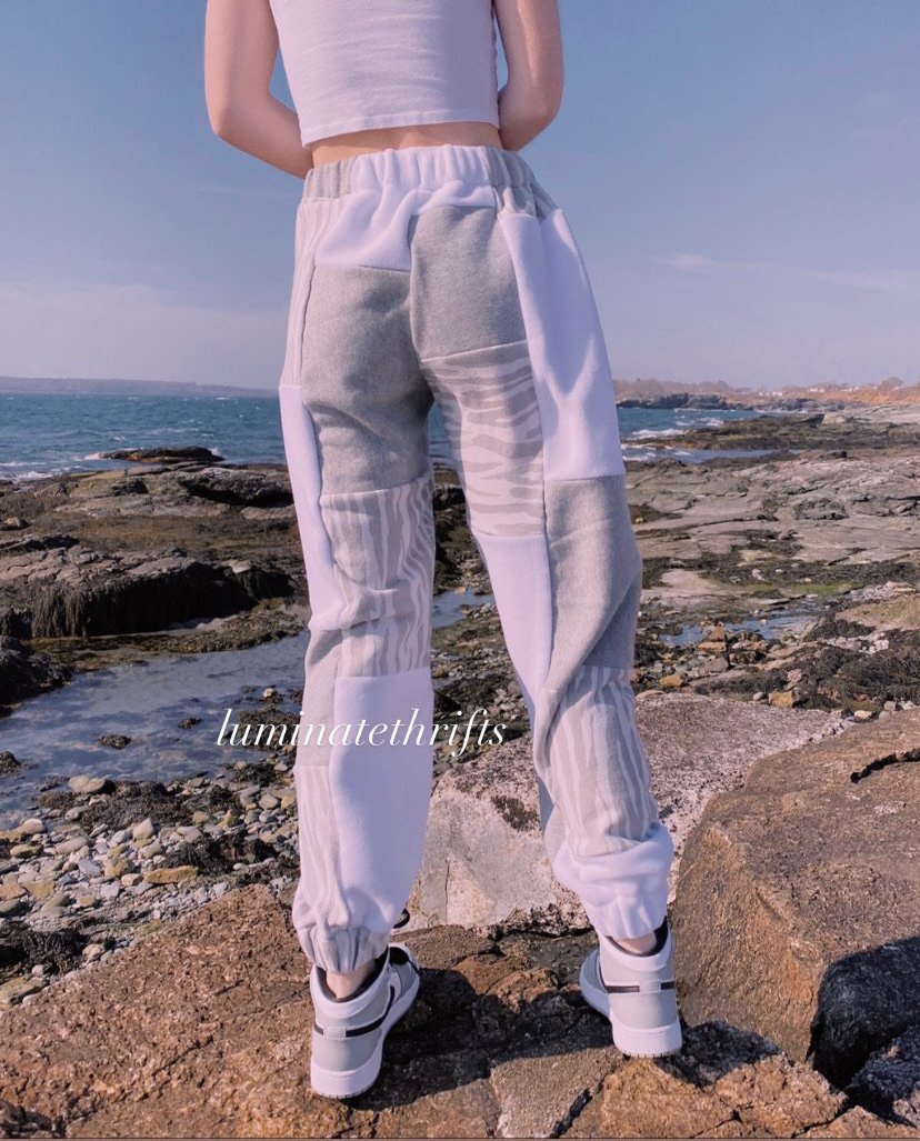 Special Edition Zebra Print Reworked Joggers