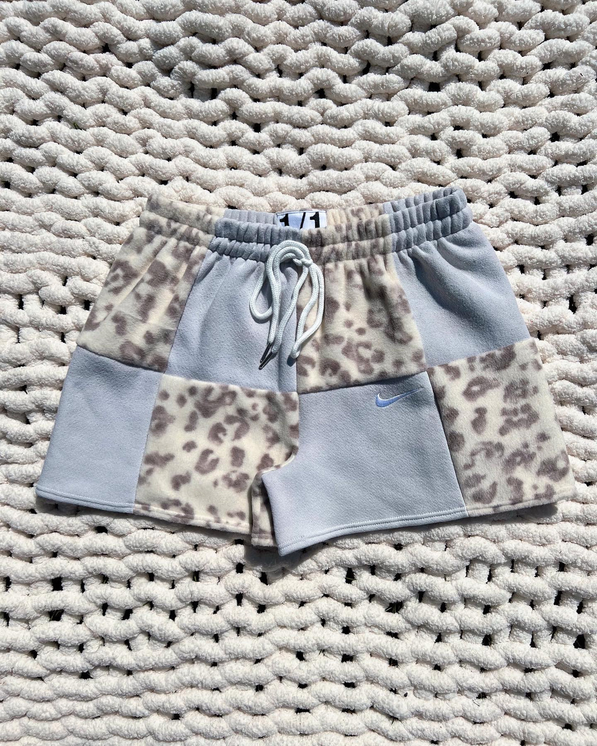 (XS/S) Neutral Leopard Reworked Shorts