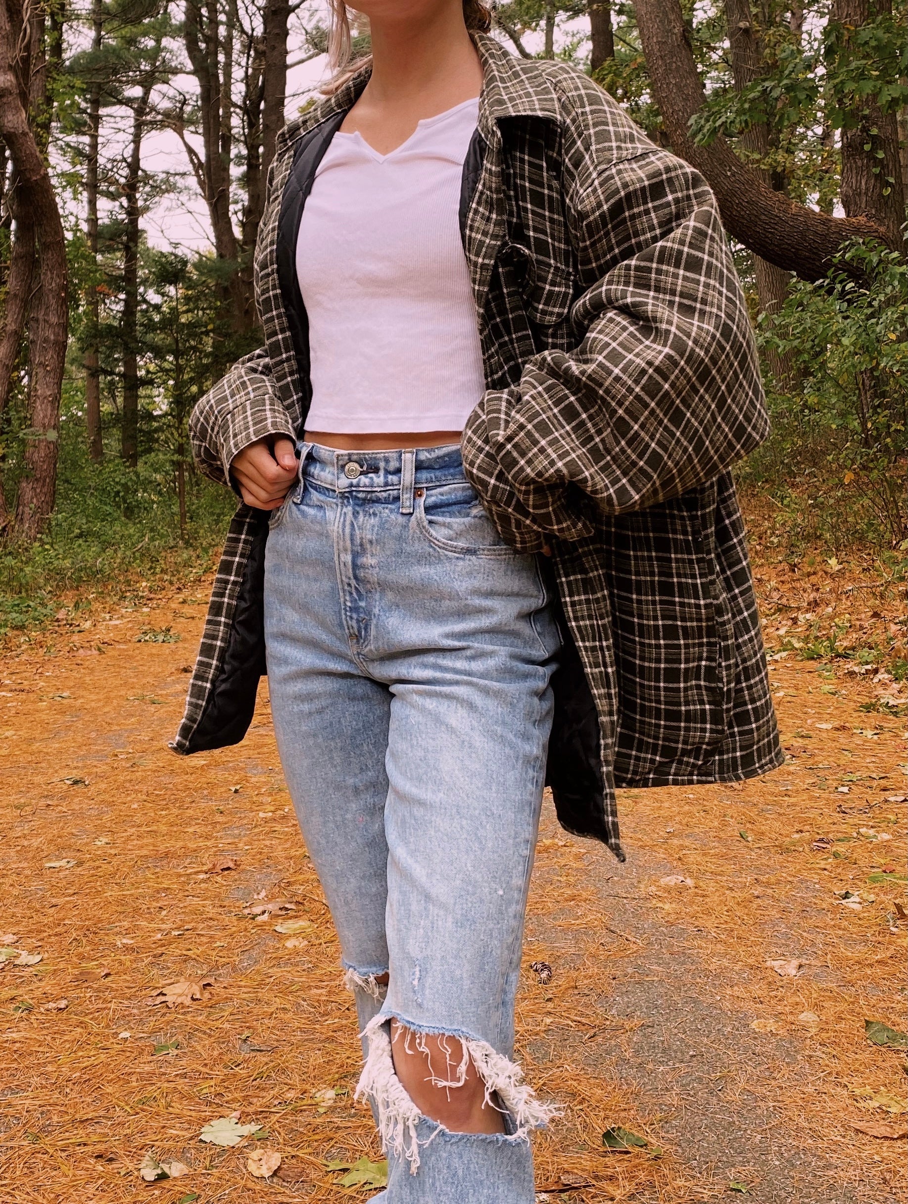 (L/XL) Wrangler Thermal Lined Flannel Shacket
