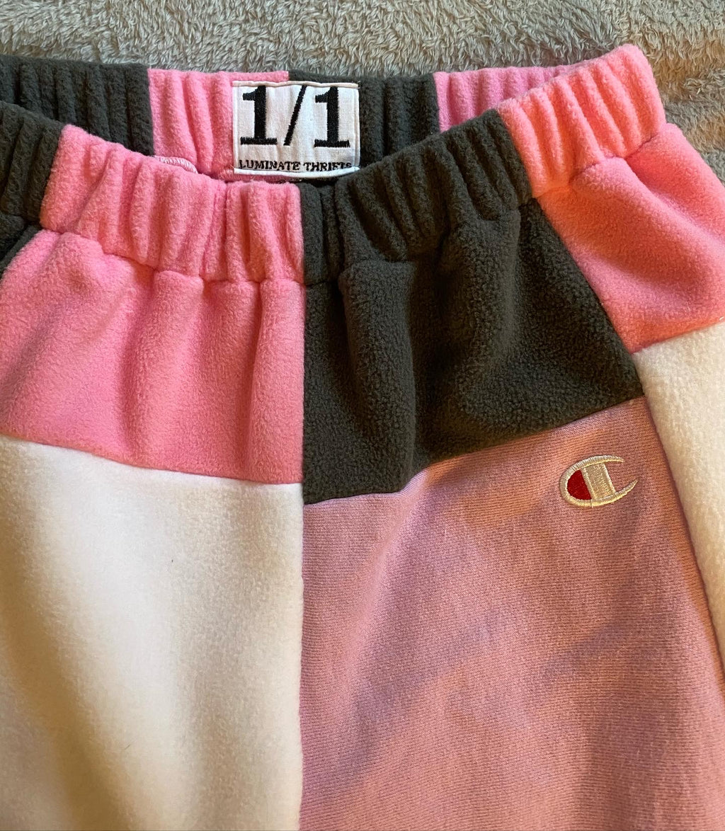 (XS-M) Bubblegum Shock Reworked Joggers
