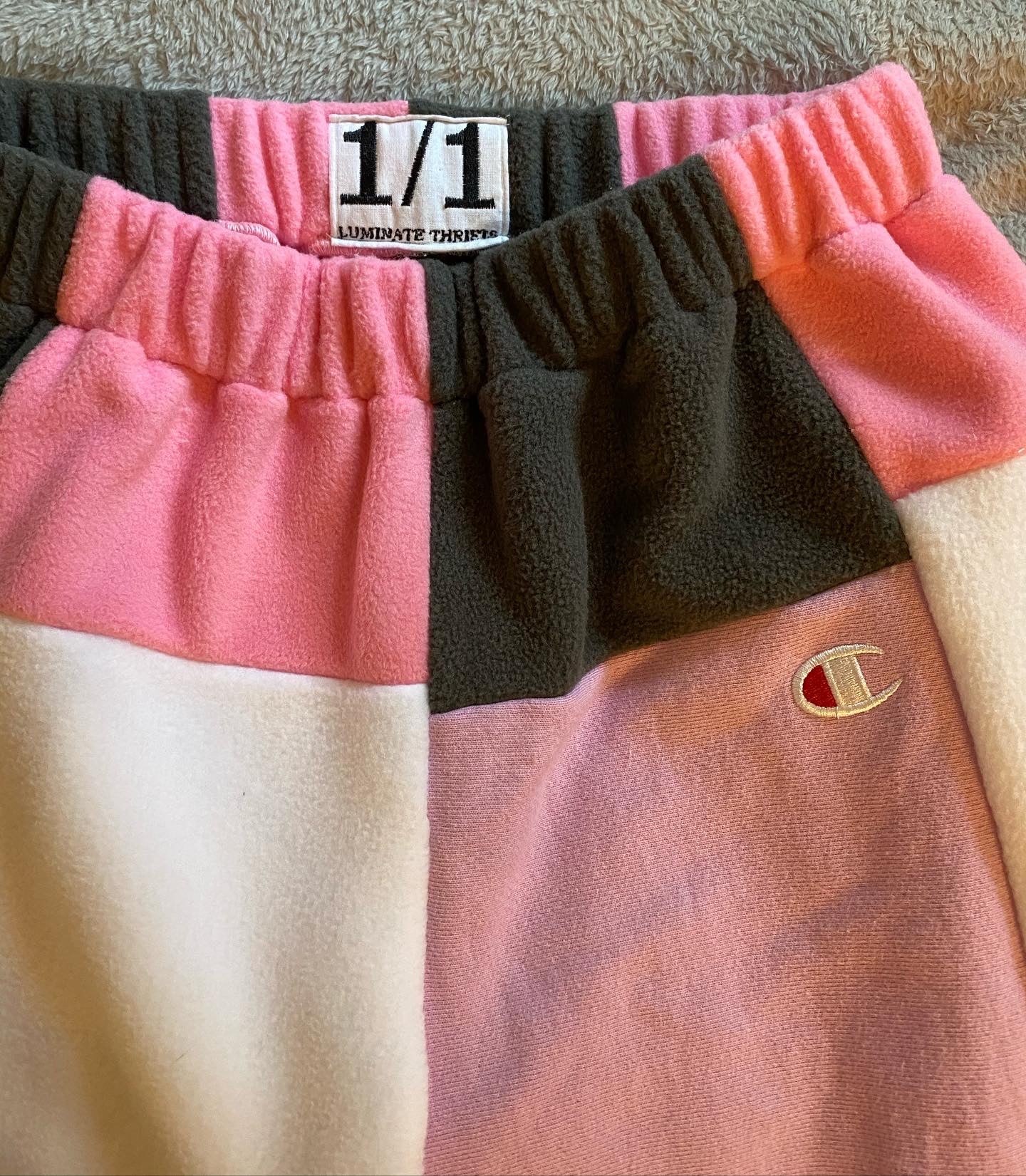 (XS-M) Bubblegum Shock Reworked Joggers