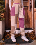 (XS-M) Raspberry Leopard Reworked Joggers *+Zipper Pockets*