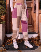 Load image into Gallery viewer, (XS-M) Raspberry Leopard Reworked Joggers *+Zipper Pockets*
