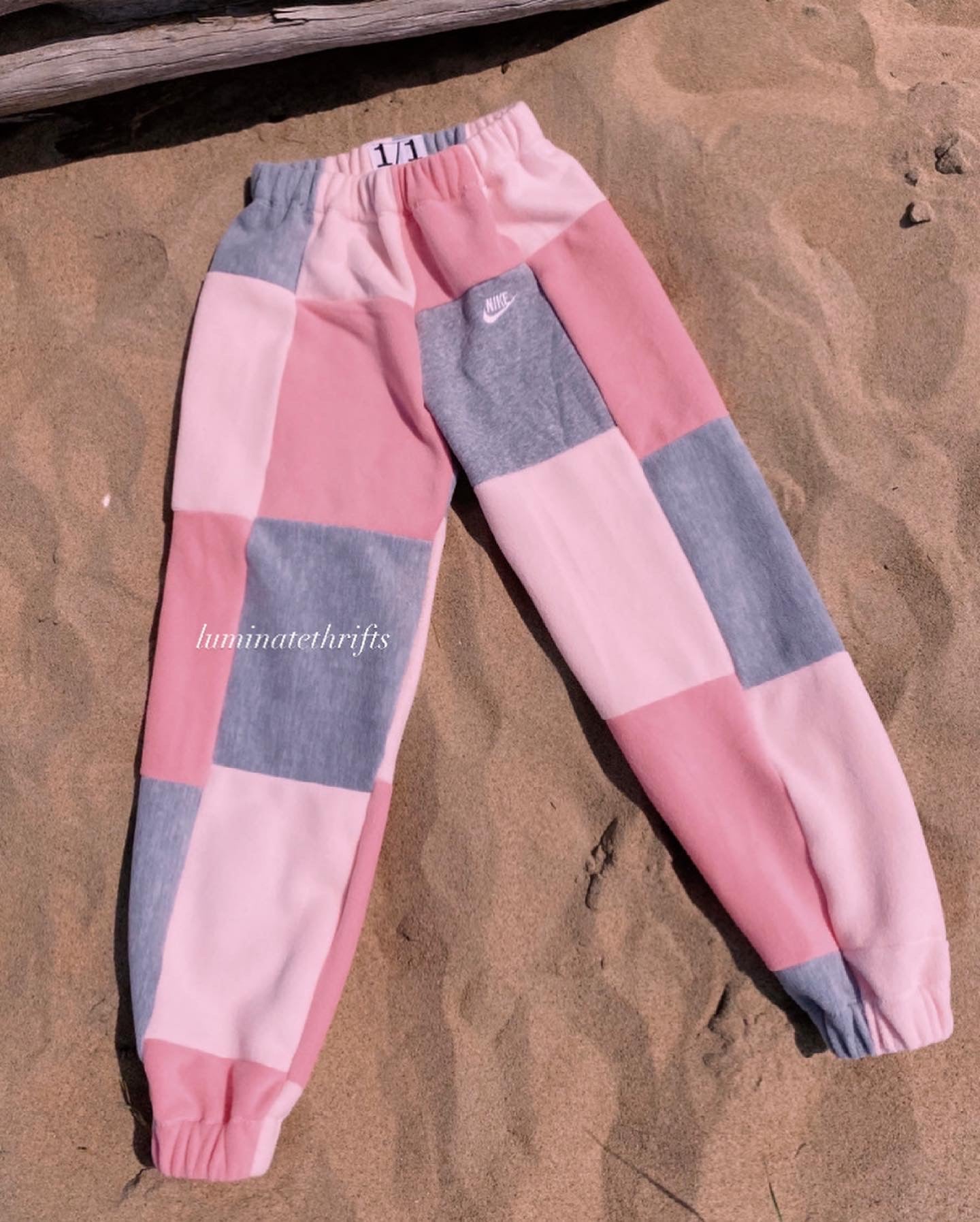 Smokey Pink Reworked Joggers