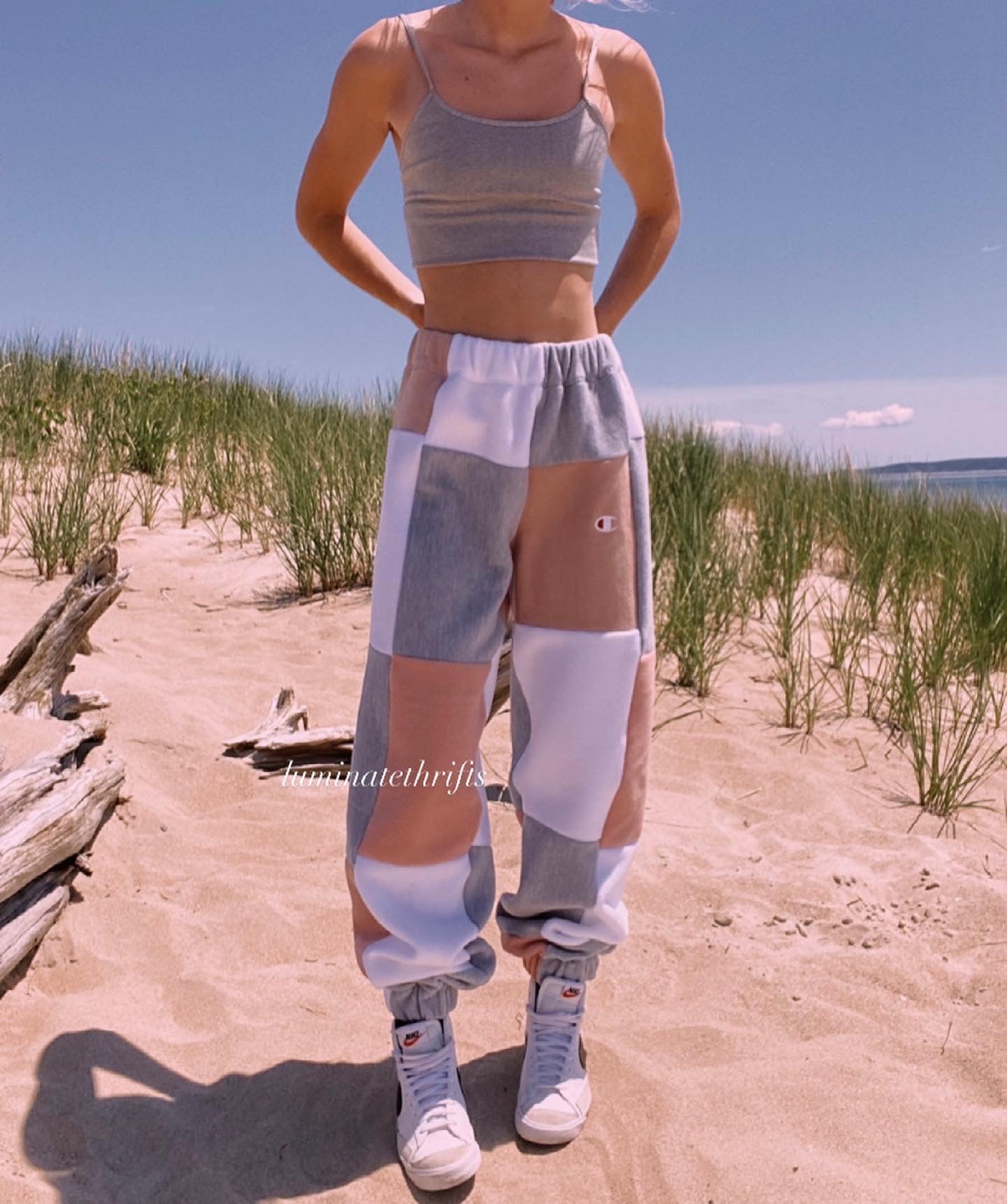 (M-L) Rustic Salmon Reworked Joggers