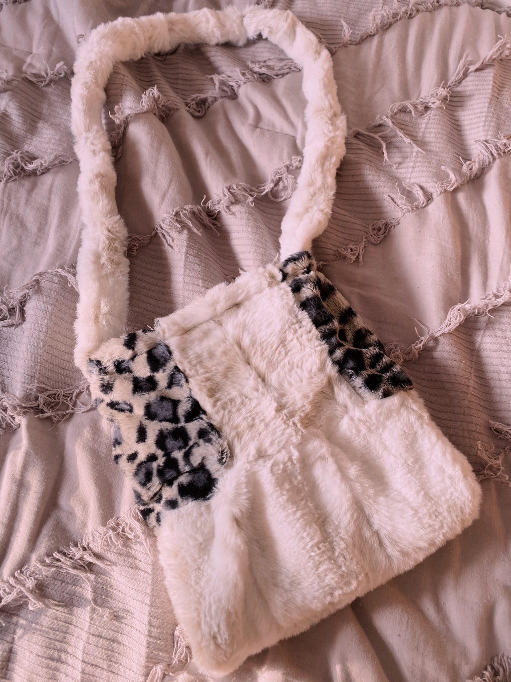 Luminatethrifts Origional Patchwork Fur Bag