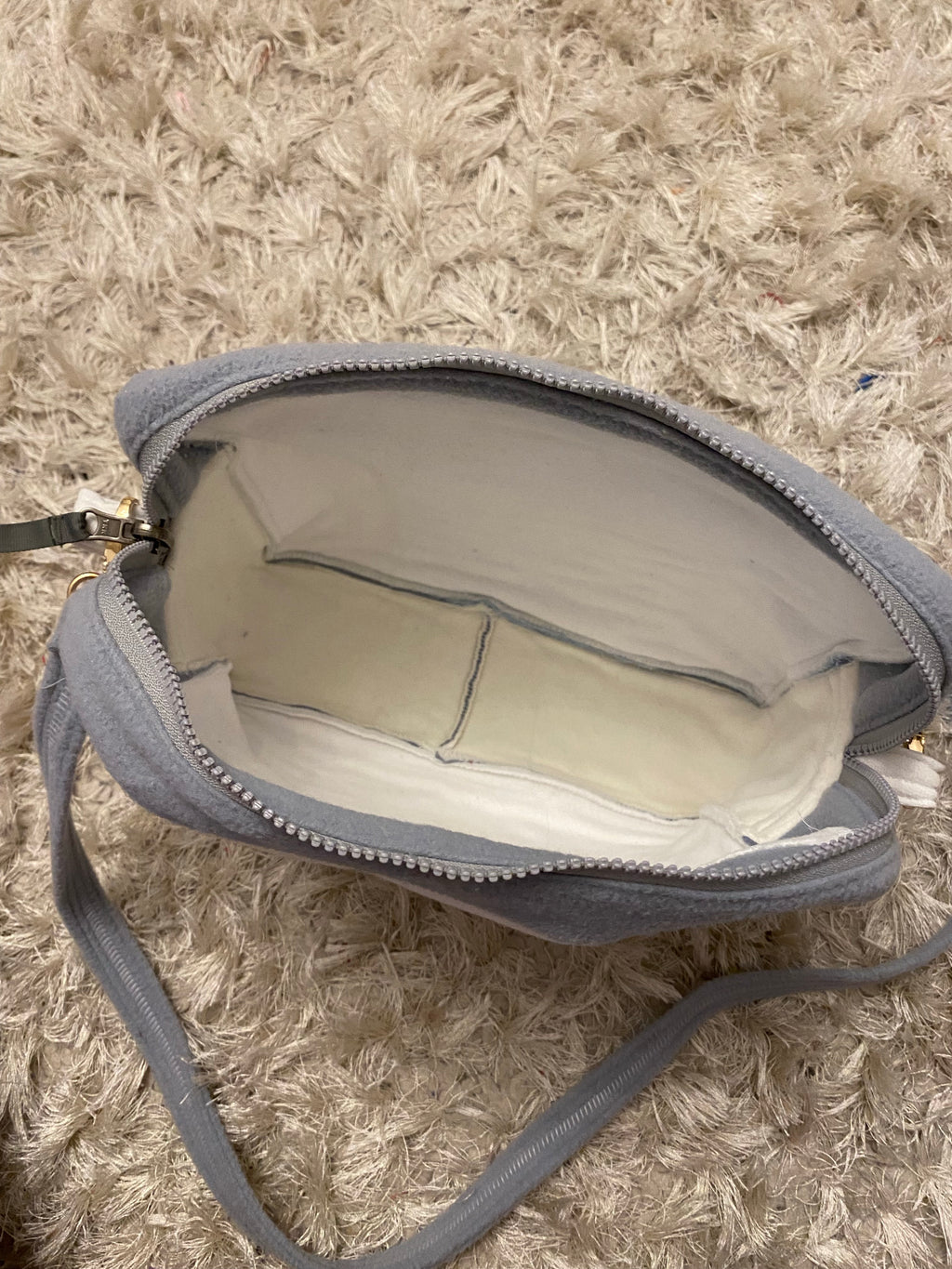 Sea Blue Reworked Pouch to Crossbody
