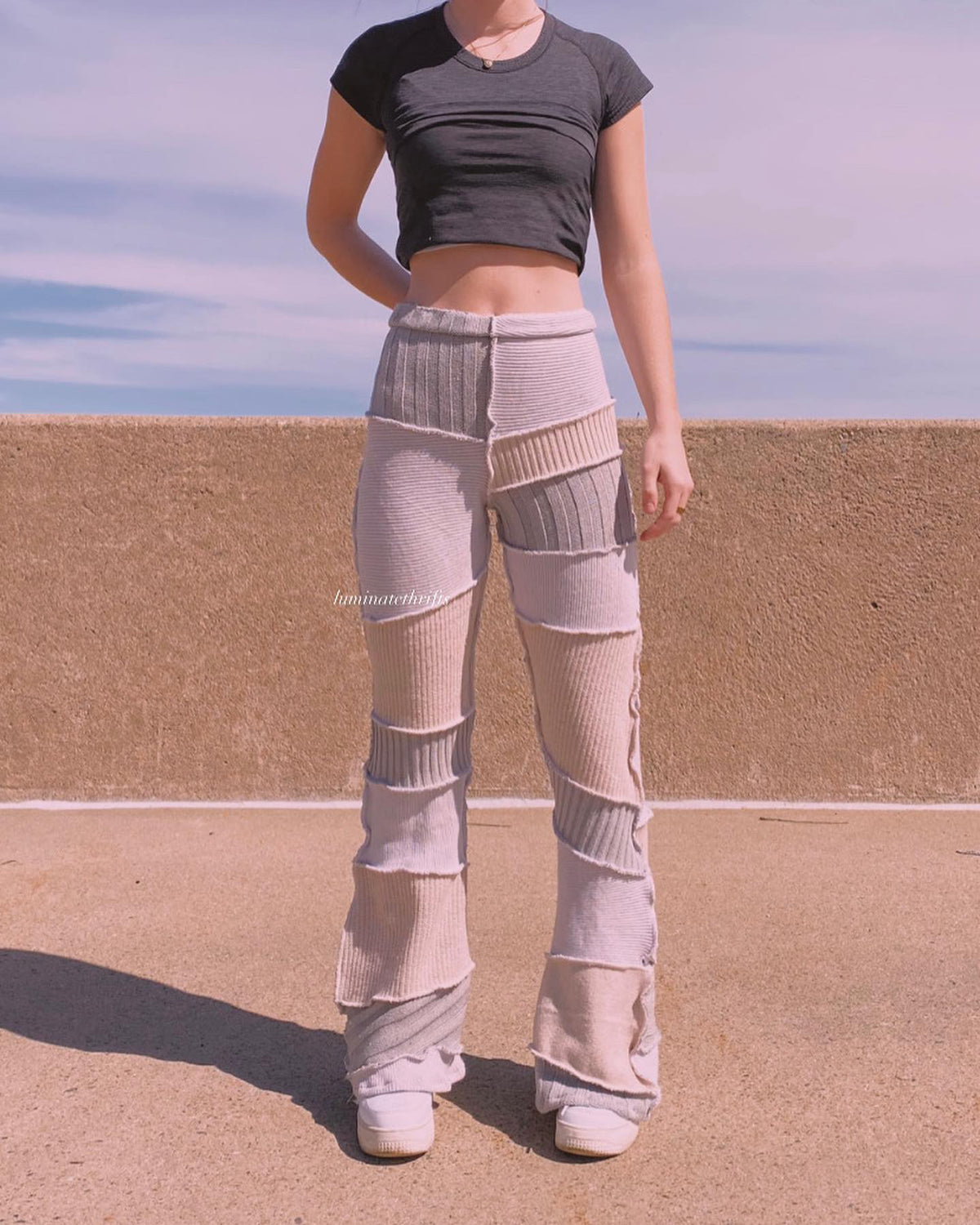 (M/L) Moonlight Reworked Sweater Flares