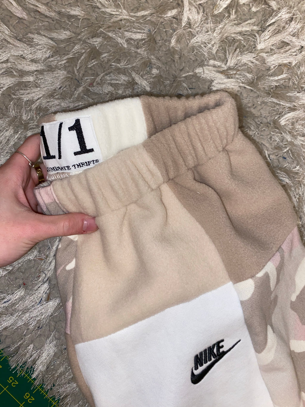 (XS-M) Neutral Camo Reworked Joggers