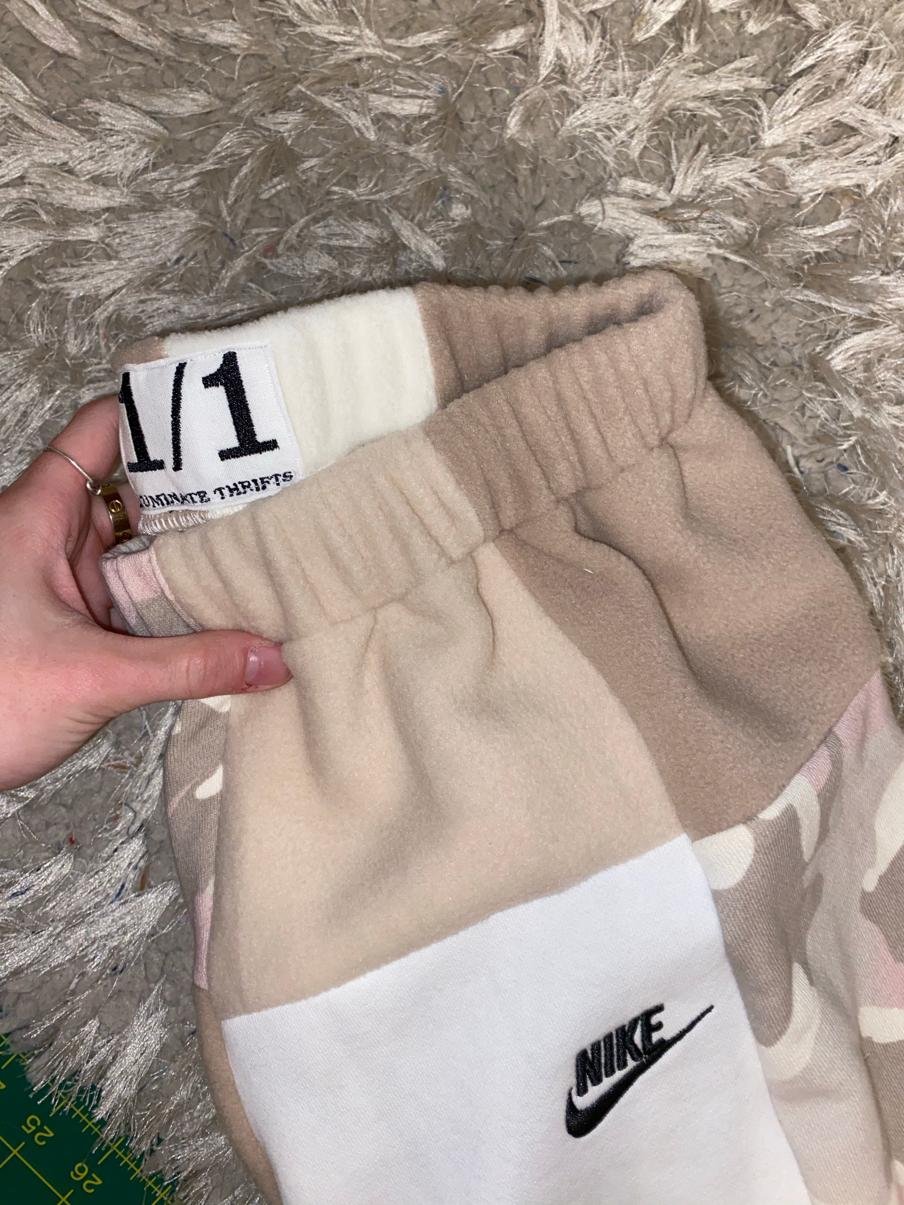 (XS-M) Neutral Camo Reworked Joggers