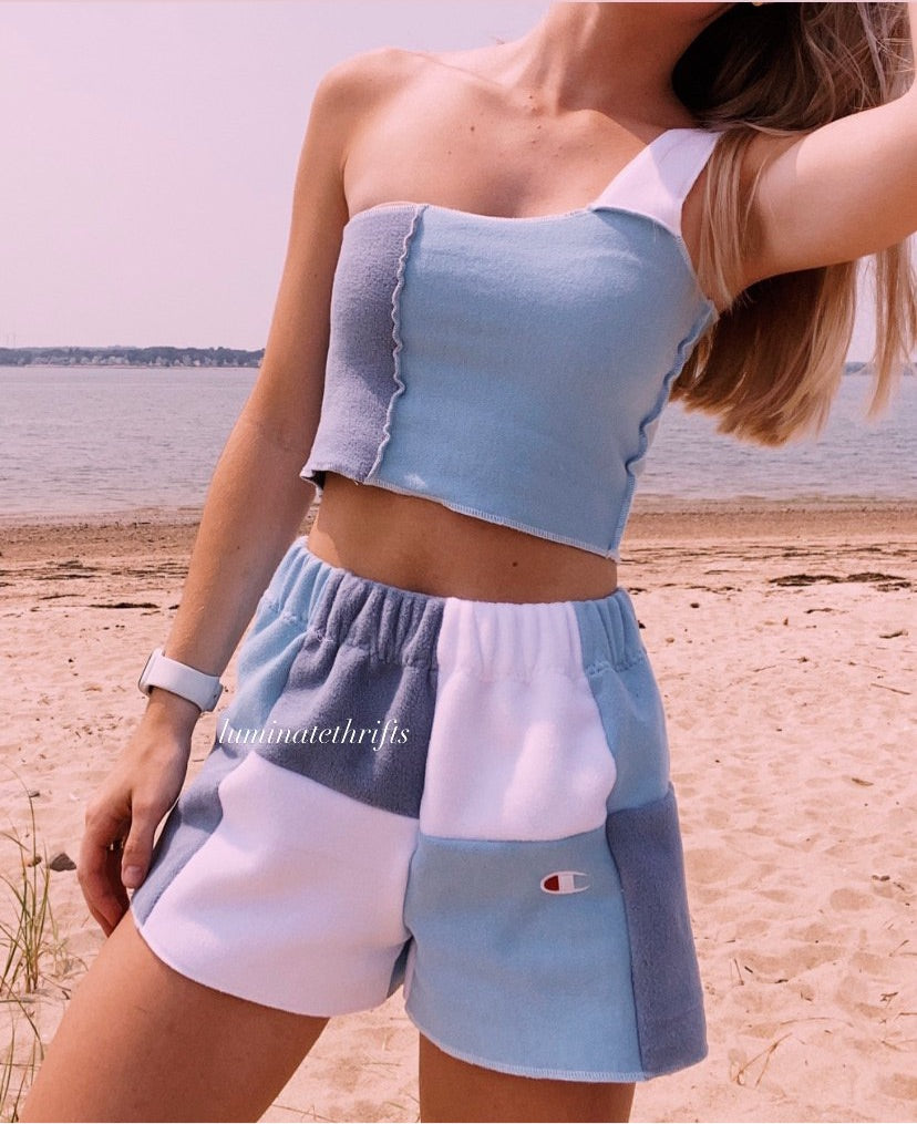 (XS/S) Rain Cloud Reworked Shorts Set