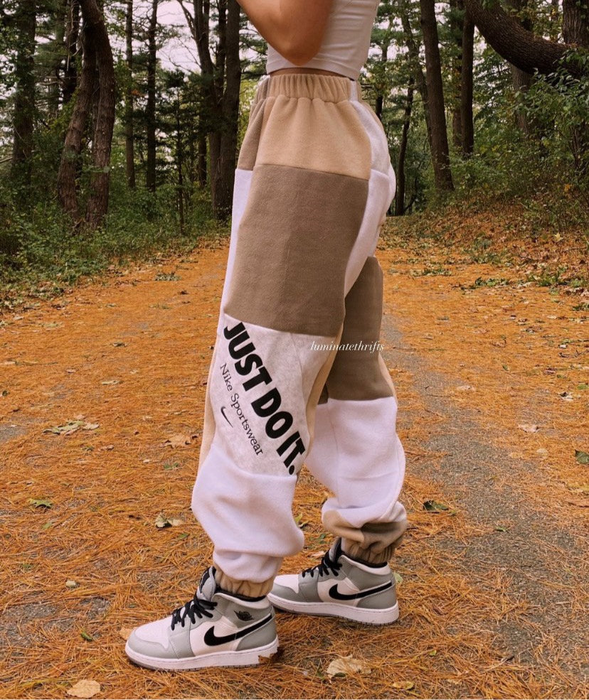 (XS-M) Neutral Rustic Reworked Joggers