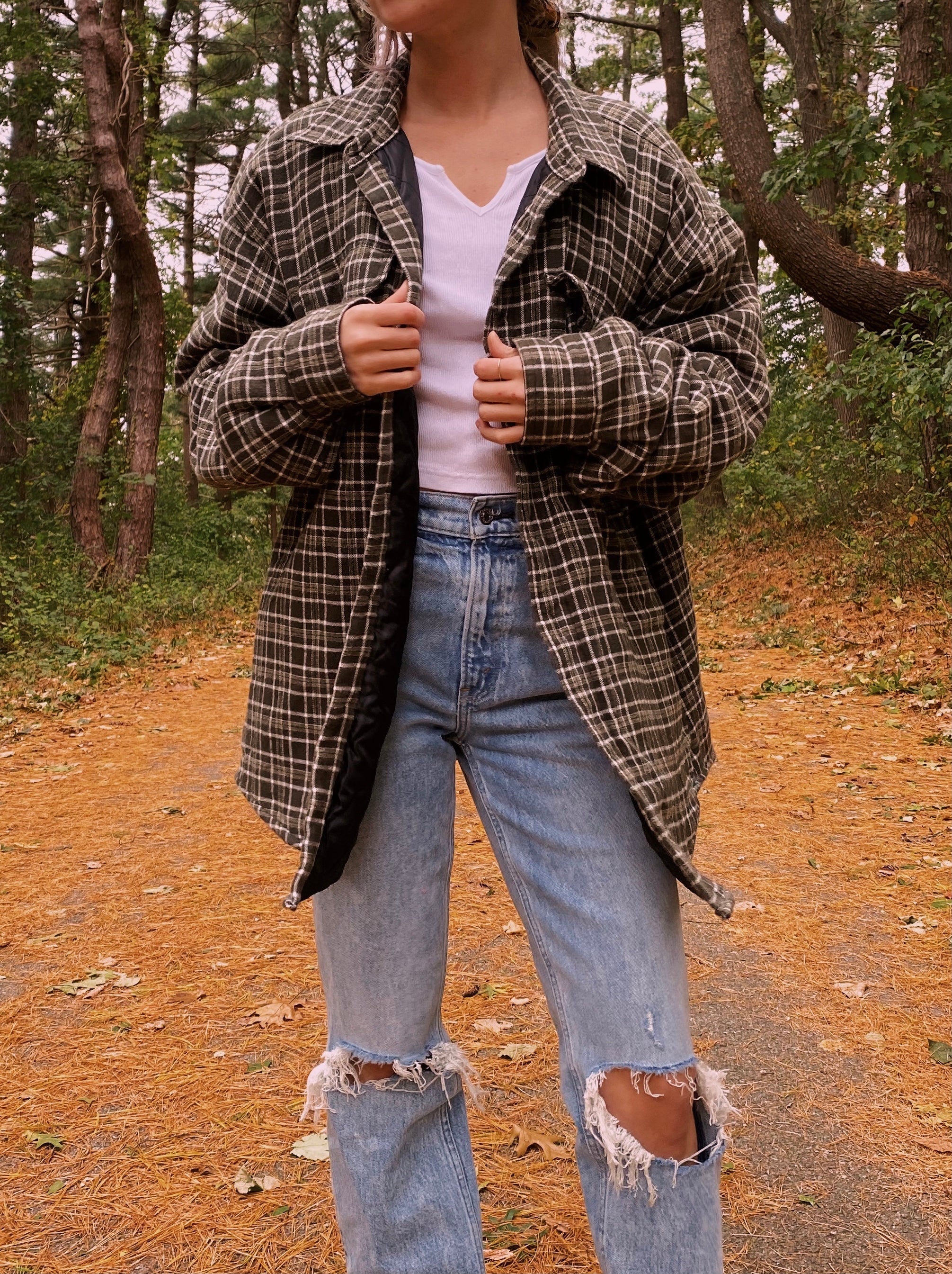 (L/XL) Wrangler Thermal Lined Flannel Shacket