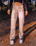 (XS/S) Snow Leopard Straight Leg Sweats