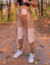 Load image into Gallery viewer, (XS-M) Dark Neutral Leopard Reworked Joggers
