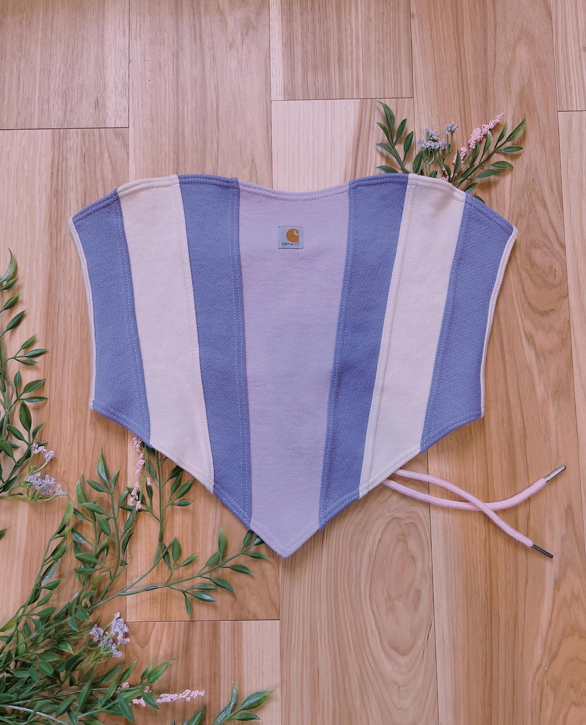 (S/M) Blackberry Cream Reworked Bustier