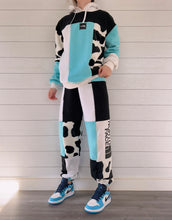 Load image into Gallery viewer, Teal Cow 1/1 Hoodie &amp; Joggers
