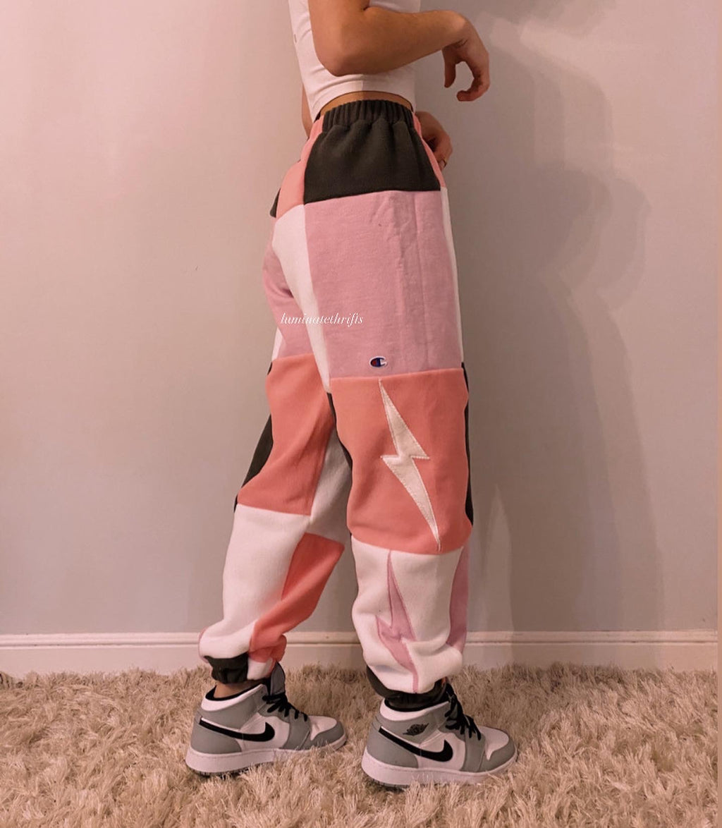 (XS-M) Bubblegum Shock Reworked Joggers