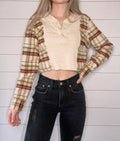 (M) Waffle Henley X Flannel