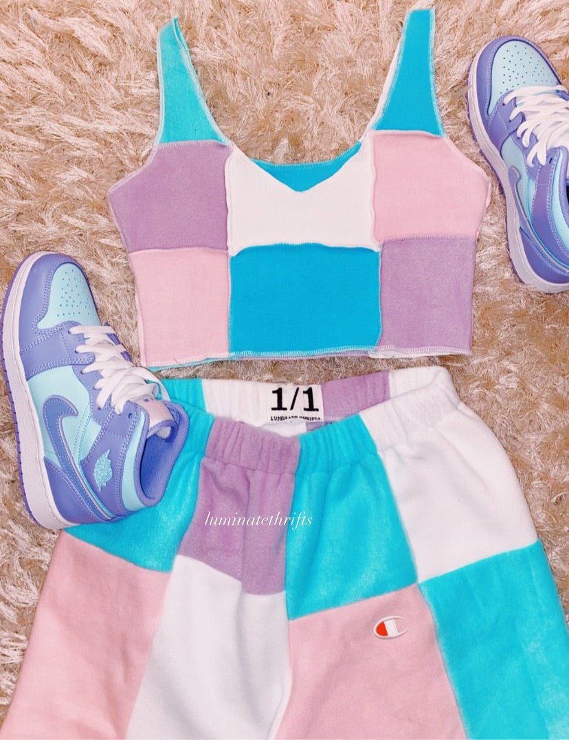 Sweet Dreams Reversible Reworked Matching Tank Top