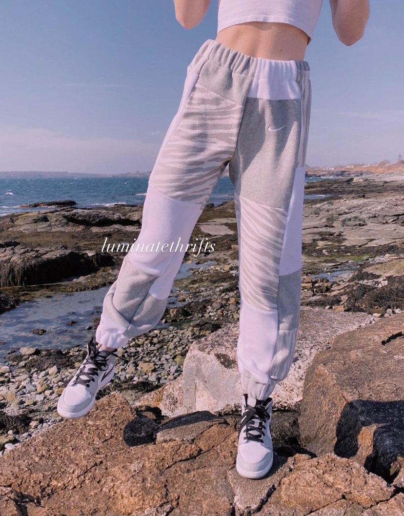 Special Edition Zebra Print Reworked Joggers