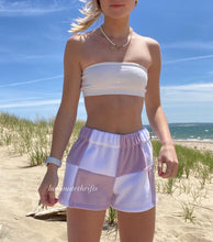 Load image into Gallery viewer, Lilac Purple Colorblock Shorts
