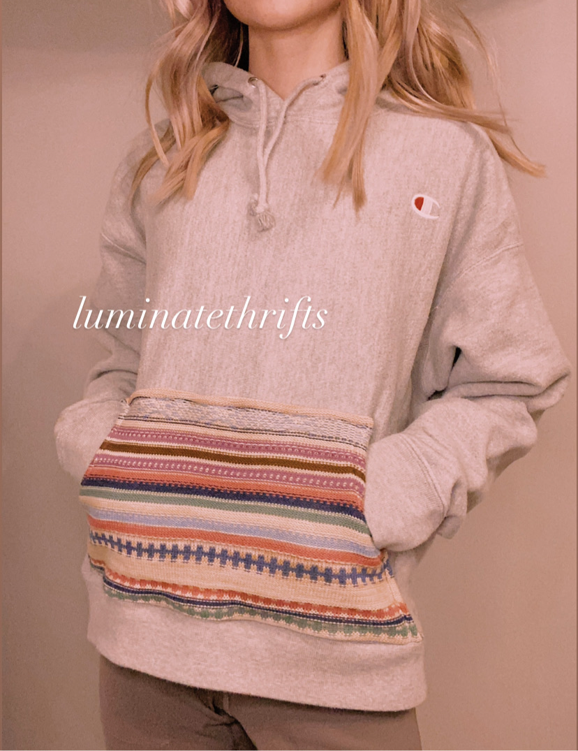 Reworked Reverse Weave Champion X Sweater Hoodie