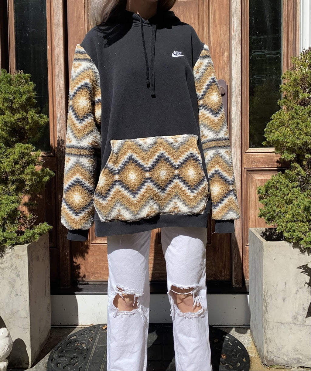(XL/XXL) Teddy Aztec Reworked Hoodie