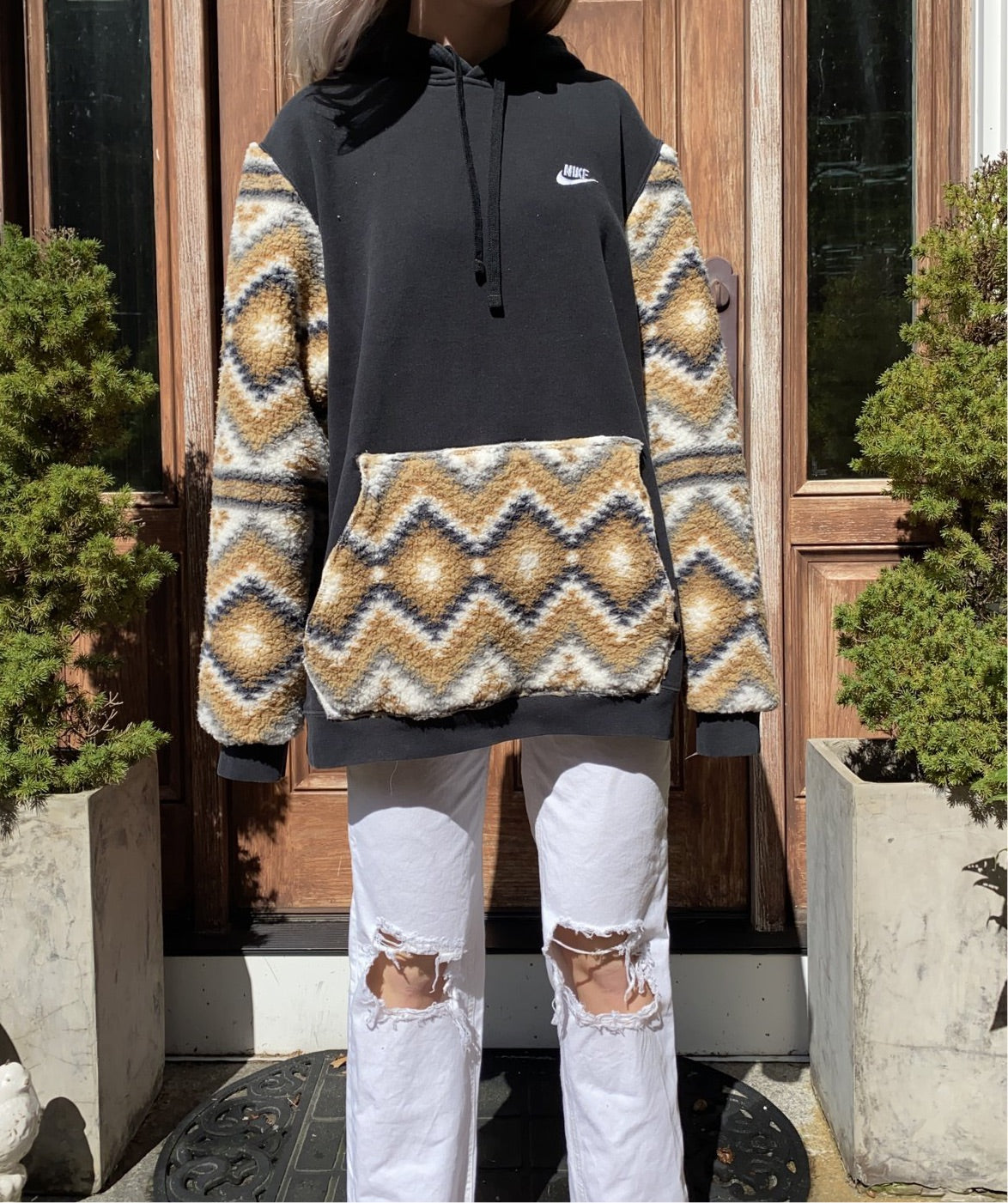 (XL/XXL) Teddy Aztec Reworked Hoodie