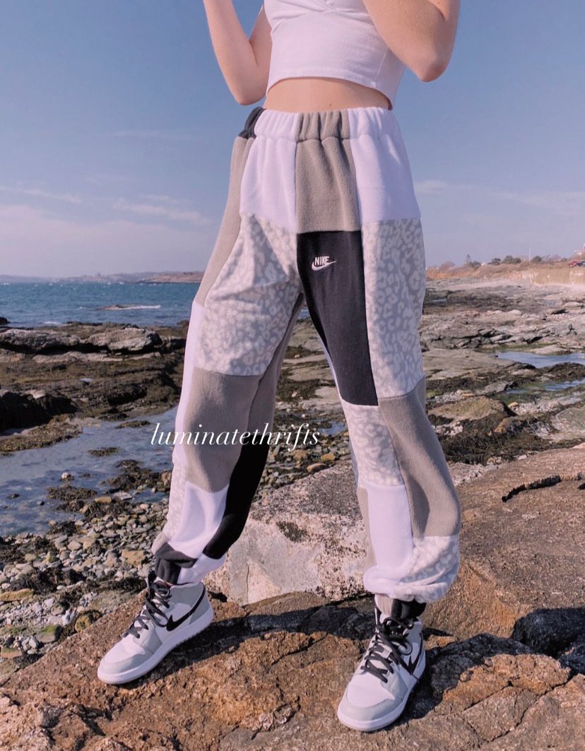 Diamond Special Edition Leopard Print Reworked Joggers