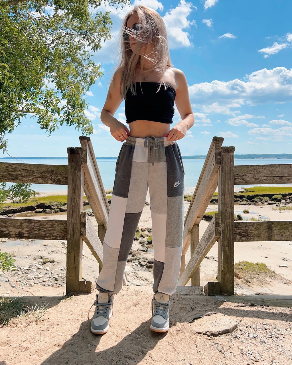 (XS/S) Ash Grey Reworked Joggers