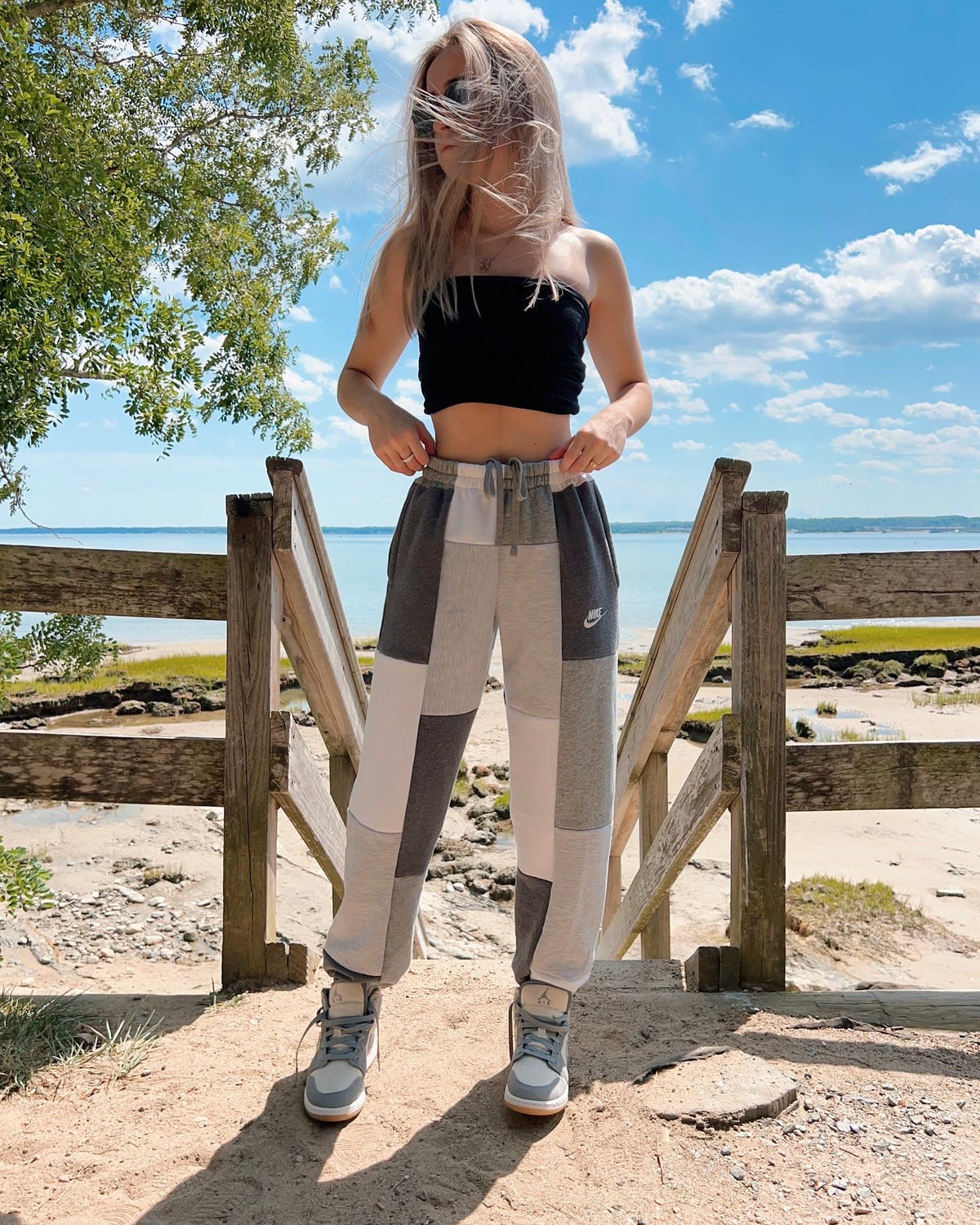 (XS/S) Ash Grey Reworked Joggers