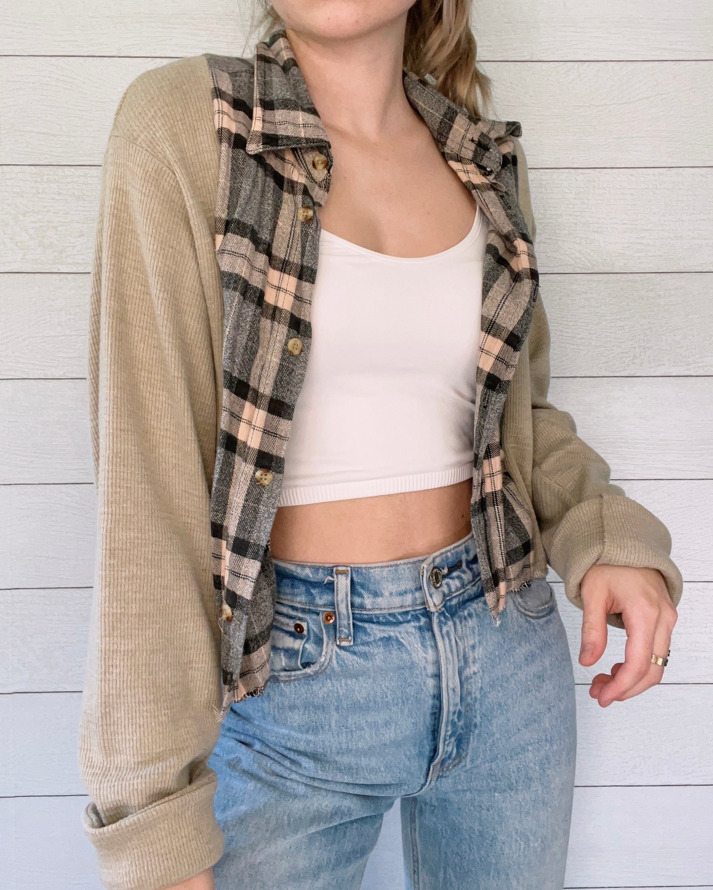 Flannel X Waffle Knit