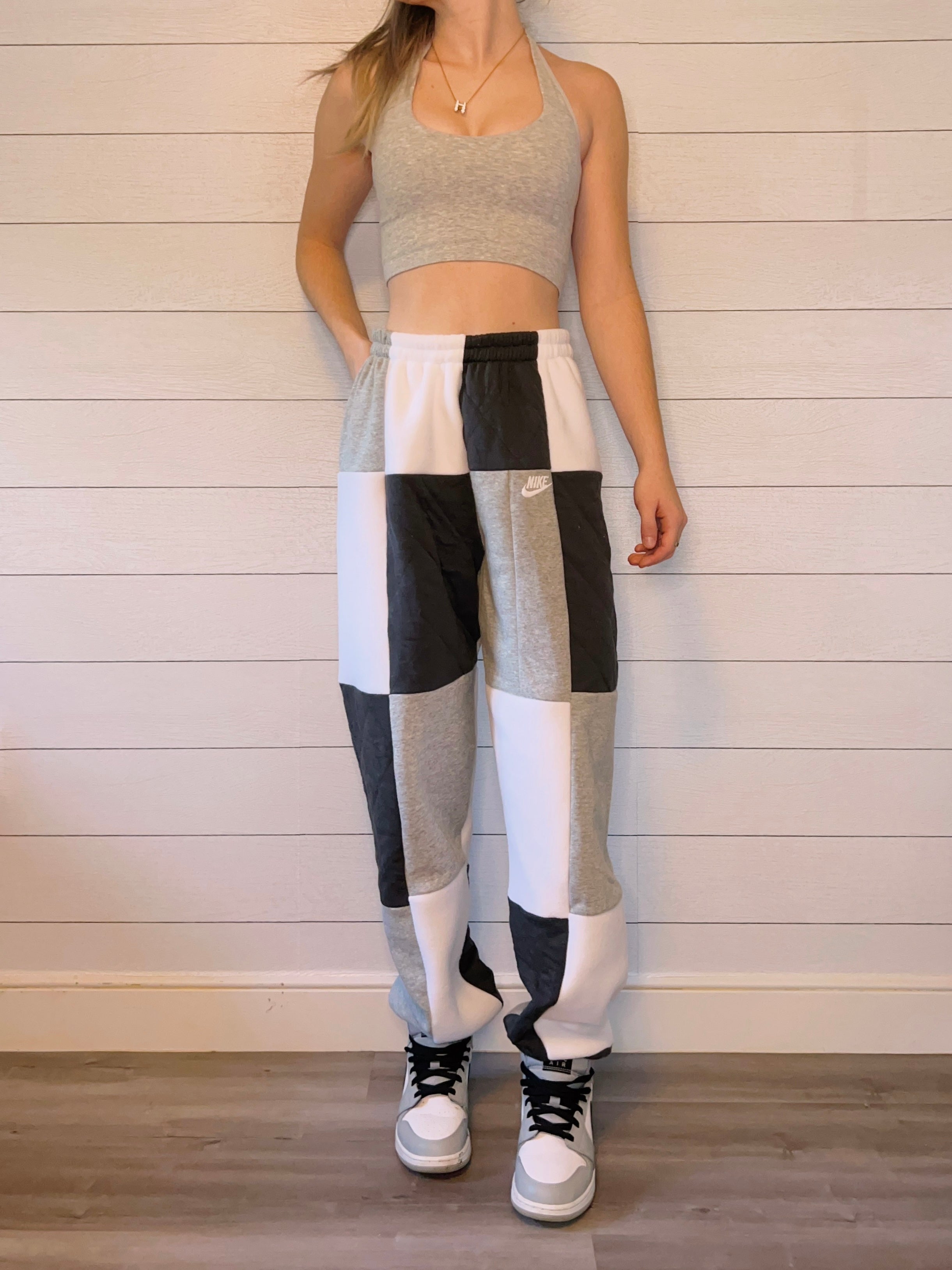 (S/M) Diamond Quilt 1/1 Joggers