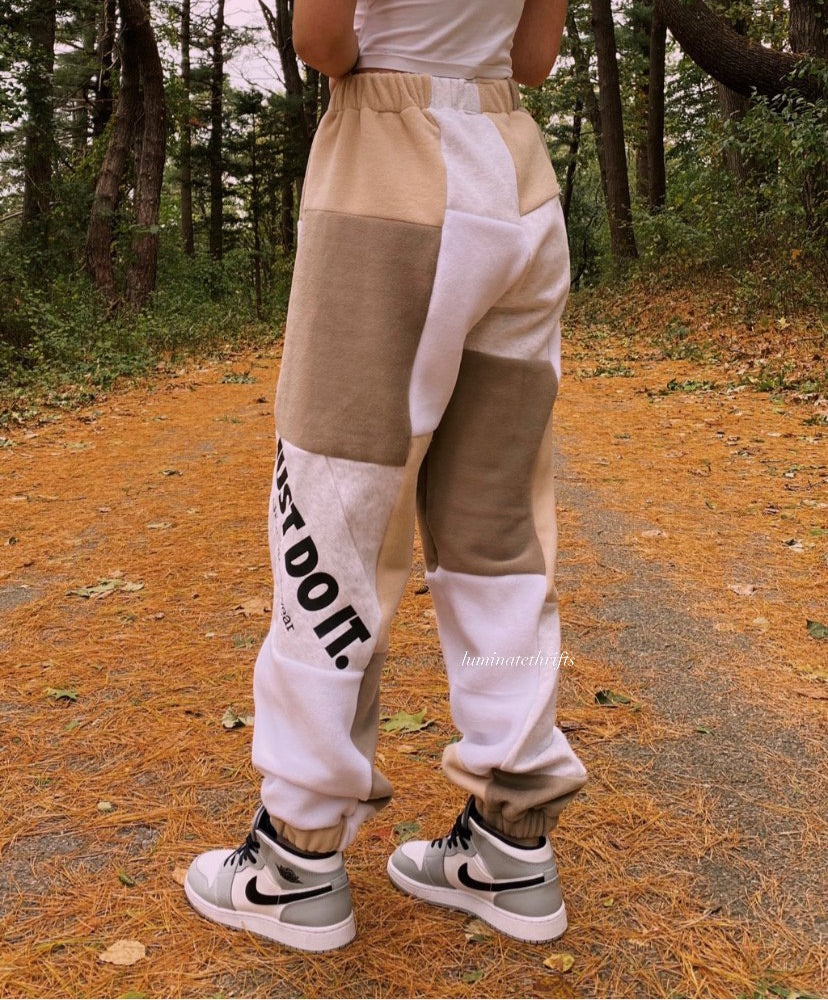 (XS-M) Neutral Rustic Reworked Joggers